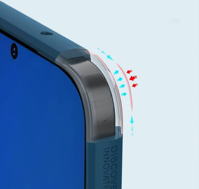 Kapak telefoni Nillkin Super Frosted, plastikë e fortë, përthith goditjet, i zi