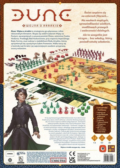 Lojë tavoline Portal Dune War for Arrakis, strategjike, për 2 lojtarë