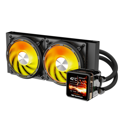 Ftohës Darkflash DE240 AIO Liquid Cooler, 240mm, i zi