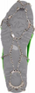 Crampons për këpucë VI.6+ Pro Traxion Lite, nr. 40-44, të argjendta/të gjelbra