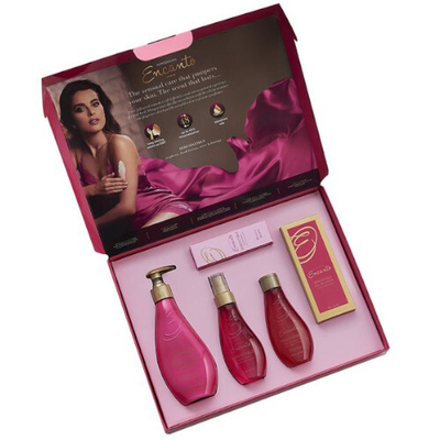 Set Avon Encanto Irresistible vaj dushi 00 ml + losion trupi 250 ml + parfum 100 ml + EDT 50 ml + krem për duar 30 ml