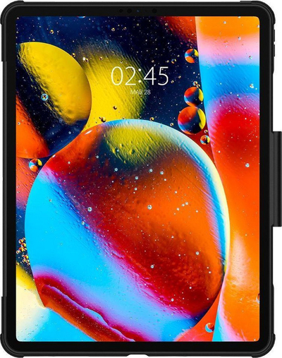 Këllëf tablet Spigen Rugged Armor Pro, për iPad Pro 12.9 2021, folio, i zi