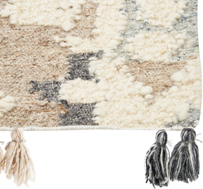 Tapet leshi MRGAVET Wool Kilim, 200 x 300 cm, me figura gjeometrike, shumëngjyrësh