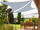 Tendë dielli trekëndore HOBBYGARDEN Sun Shade Sail, 3x5x5.8 m, rezistente ndaj ujit, gri e hirit