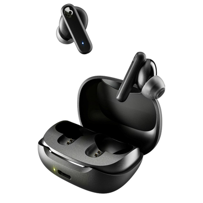 Слушалки Skullcandy Smokin' Buds, вистински безжични, Bluetooth, со изолирање на бучава, црни