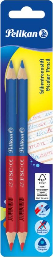 Set lapsa të dyfishtë Pelikan, 2 copë, të kuq/kaltër