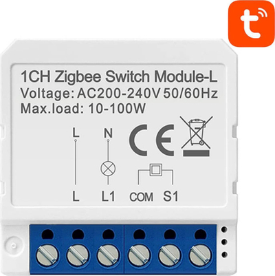 Çelës inteligjent i fshehtë Avatto LZWSM16-W1, ZigBee, pa tel neutral, i bardhë