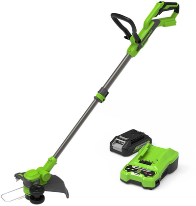 Kositëse bari Greenworks ST24B, 24V, 300mm, me bateri Li ion