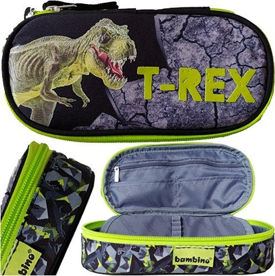 Penar St. Majewski Bambino T-Rex, formë ovale, me flap, me shumë ngjyra
