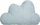 Jastëk dekor Berlingot Cloud, si re, 45x15x28 cm, blu