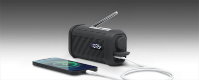 Radio portabile Muse M-087R, me panel solar, dinamo me dorë edhe me elektrik