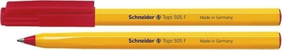 Stilolaps me bojë Schneider Tops 505 F, majë e hollë, paketo 50 copë, i kuq