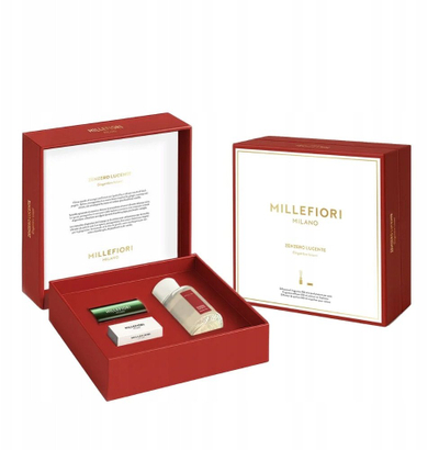 Сет подарочен ароматизер Millefiori Milano Shining Ginger, дифузер 100 ml, ароматизер за автомобил, зелена
