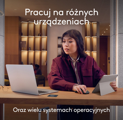 Miu Logitech Mobi Fold, Bluetooth, 4000 DPI, e bardhë