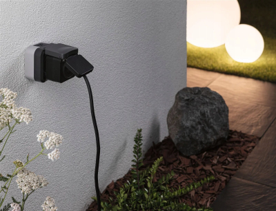Prizë smart Paulmann 50138 Zigbee, IP44, 3680W, e zezë