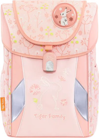 Çantë shpine ergonomike Tiger Family Joy Schoolbag Pro 2 Peachy Woods, 20L, për kalamaj, rozë