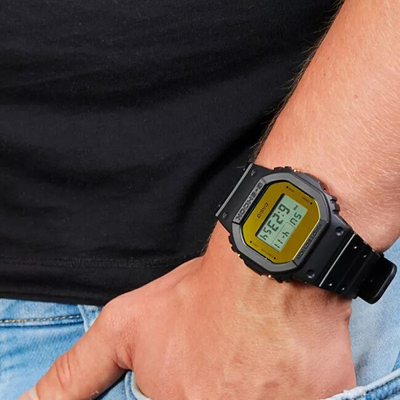 Orë digjitale për meshkuj Casio G-Shock, e zezë