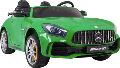 Електричен автомобил за деца Мерцедес Бенз AMG GT R, 4x4, 2 седишта, зелена со сјај