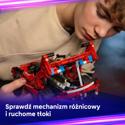 Set ndërtimi LEGO Technic Ferrari FXX K 42212, 897 pjesë, i kuq