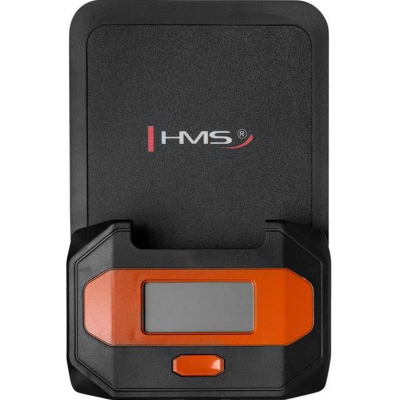 Biçikletë ajrore fitnesi HMS MP6540, kompjuter trajnimi, deri 100kg, e zezë portokalli