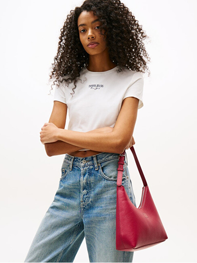 Çantë krahu për femra Tommy Hilfiger, e kuqe