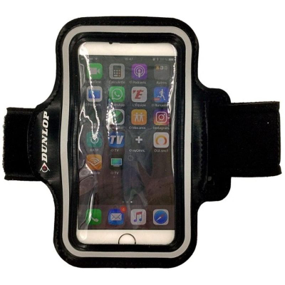 Mbajtëse krahu për telefon Dunlop Waterproof, universale deri 6", që s’përmbytet në ujë, e zezë