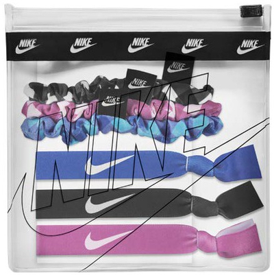 Llastikë flokësh Nike Mixed Hair Bands N1003666029, set 6 copë, shumëngjyrëshe