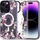 Kapak telefoni Tech-Protect Magmood, MagSafe, për iPhone 13 Pro Max, transparent me lule
