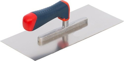 Mistri rrafshimi Forte R.2k, 38 x 16 cm, metalik, dorezë plastike blu e kuqe