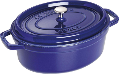 Tavë ovale STAUB, gize, 4.2L, për të gjitha sobat, blu