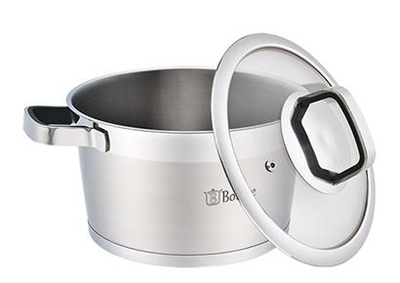 Tengë Bollire BR-2102, 2.2L, çelik inox, për induksion, argjendtë