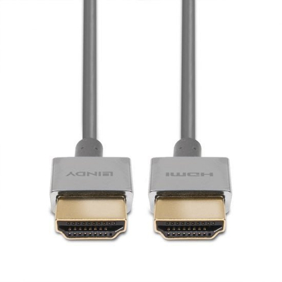Kabllo HDMI LINDY Ultra High Speed, 0.5m, e hollë, e zezë