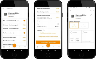 Sensor zmbrëmjeje Steinel NightmatIQ Plus, 1000W, IP54, i bardhë