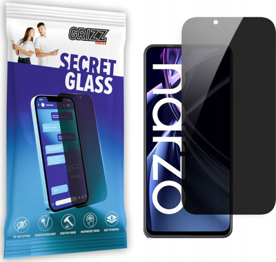 Xham mbrojtës privatësie Grizz SecretGlass për Realme Narzo N55, qelq qeramik, pamje shumë e kthjellët