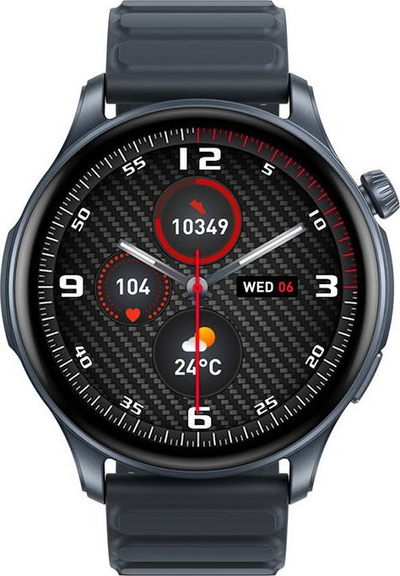 Smartwatch Zeblaze Btalk 3 Pro, ekran AMOLED, thirrje Bluetooth, i zi