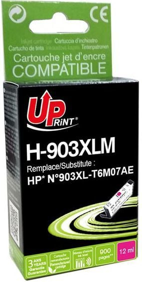 Kartush boje UPrint HP 903XL H-903XLM, magenta, 12ml, kapacitet i lartë