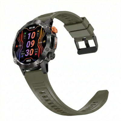 Паметен часовник Gravity GT20-7, Bluetooth, следење на срцев ритам, црн