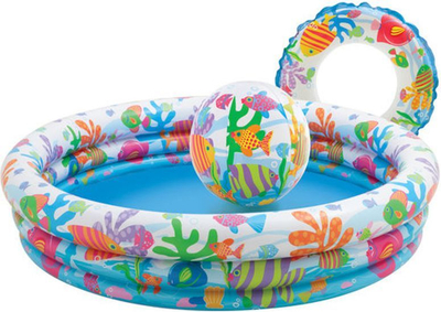 Pishinë gome për fryerje Intex Water World, 132cm 