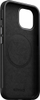 Futrollë Nomad Modern Leather Case për iPhone 15, lëkurë e zezë