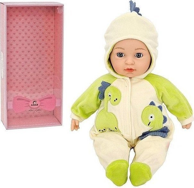 Kukull bebë Adar Baby Doll, 40cm, me zë, e shumëngjyrshme