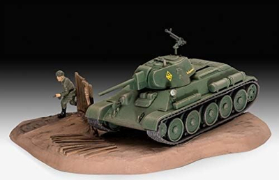 Model tanku Revell T 34 76 Model 1940, shkalla 1:76, set montimi, shumëngjyrësh