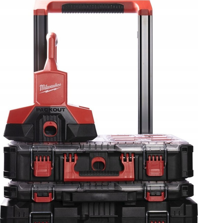 Karikues baterish Milwaukee M18 Packout PC6, 6 porta, karikim i shpejtë, i kuq