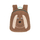 Çantë shpine fëmijësh Lässig Tiny Team Dog, material plisht, kafe