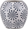 Vazo zbukuruese MILETOS Flower, stoneware, 19 cm, e bardhë
