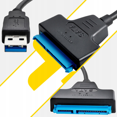 Adapter USB 3.0 në SATA Izoxis 26096, për disk 2.5" HDD SSD, i zi
