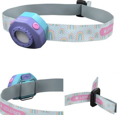 Llambë koke Ledlenser Kidled4R, e rikarikueshme, shumëngjyrëshe