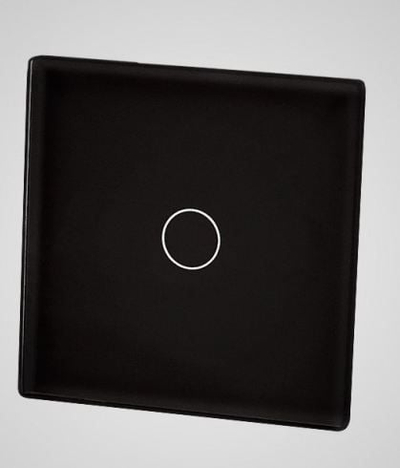 Panel xhami me prekje TouchMe TM530B, një çelës, i zi