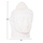 Skulpturë dekorative XXL Buddha Head HM4385.02, 90x90x100 cm, gips, e bardhë