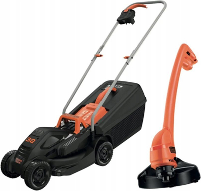 Косачка за трева со тример Блек+Декер BEMW451-QS, 1000W, 32cm, црно портокалова