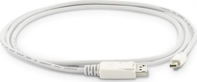 Kabllo LMP Mini DisplayPort në DisplayPort, 1.8m, 4K 60Hz, e bardhë